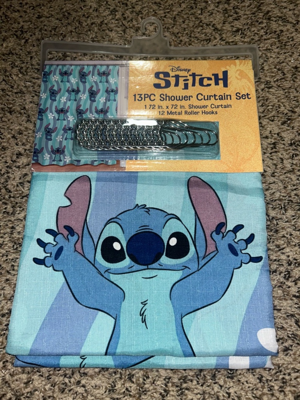 Disney Stitch Shower Curtain Set